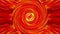 Abstract illusion motion graphic loop of yellow orange red psychedelic twisting helix vortex energy light. 4K loop.