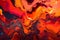Abstract illustration of a colorful melted lava concept. Generative AI