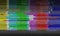 Abstract illustration of distorted tv test color bars.