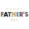 An abstract illustration on Happy Father`s day text with typographic design elements