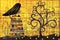 Abstract illustration in the style of Gustav Klimt
