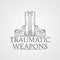 Abstract illustration of traumatic weapons