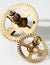 Abstract image of the clockwork mechanism - cogwheels - gears