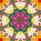 Abstract image of Primrose Flowers Kaleidoscope