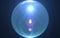 Abstract image of sun burst lighting flare. vintage shinny effect.Orb light flare.Digital circle blue orb