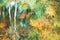 Abstract impressionistic vivid autumn background