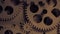 Abstract Industrial Grunge Rusty Clock Gears