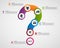 Abstract infographic in the form of question mark. Store payment plan. Design elements.