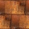 Abstract iron square sheet rust seamless pattern