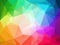 Abstract irregular polygon background with a triangle pattern in full color spectrum rainbow with light reflection in the m