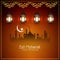 Abstract Islamic beautiful Eid Mubarak background