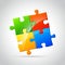 Abstract jigsaw puzzle