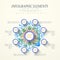 Abstract kaleidoscope option infographics