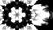 Abstract kaleidoscopic pattern. Abstract black and white pattern as background.