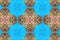Abstract kaleidoscopic pattern background
