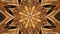 Abstract kaleidoscopic pattern with transforming flower, seamless loop. Animation. Fractal symmetric optical illusion
