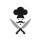 Abstract kitchener chef cooky logo icon