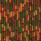 Abstract Kwanzaa, Black History Month, Juneteenth seamless pattern with hand drawn vertical lines in traditional African colors -