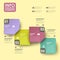 Abstract label infographics