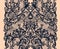 Abstract lace ribbon vertical seamless pattern