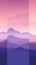 Abstract Landscape Wallpapers of Mountains and Evening Sky AI Generated