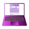 Abstract Laptop with Complete Online Invoice