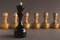 Abstract leadership business concept with chess