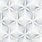 Abstract leaves or flower or flora in different size of lines in each object on hexagon shape. Clean design for fabric, wallpaper,