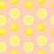 Abstract Lemon Seamless Pattern Background Vector Illustration