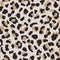 Abstract leopard skin seamless pattern. Animal fur wallpaper