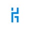 Abstract Letter H1 vector logo design