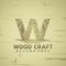 Abstract Letter W Woodcraft modern logo Designs vector illustration