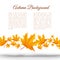 Abstract Light Autumn Floral Template
