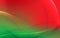 Abstract light lines on red and green background. Curved wavy stripe line and smooth