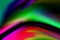 Abstract light pink and green distorted blue chromatic light dreamy wave texture with colorful dynamic fluid pattern
