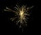 Abstract light yellow sparkler lightning burning texture overlay with fire sparks particles night sky pattern on black