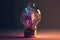 Abstract Lightbulb - Isolated - Generative Ai Illustration