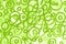 Abstract lime and white background. Bright green chaotic lines and shapes on a white background. Neurographic lines