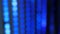 Abstract Line Blue Lights Slow Motion. Presentation Party Bokeh Effect. Blurry Flashing Neon Blue Lights. Entertainment