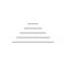 Abstract line Pyramid for infographics. Linear diagram, chart with 6 steps, levels. Vector illustration isolated on white