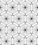 Abstract linear hexagonal flowers. Seamless vector pattern