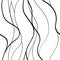 Abstract lines waves pattern seamless , curve intertwine line shape hand drawn hair or sea ornate wallpaper background for wrappin