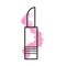 Abstract lipstick icon. Signs symbols collection, simple icon for websites, web design, mobile app, info graphics on white