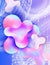 Abstract liquid bubble color background