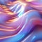 Abstract liquid iridescent holographic neon curved plastic wave in motion colorful gradient pastel light retro yellow