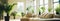 abstract living room or lounge with fresh green plants, big window and lots of empty space. modern contemporary scandi