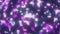 Abstract looping purple energy squares glowing digital particles futuristic