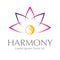 Abstract Lotus Flower Harmony Symbol