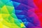 Abstract low poly vivid rainbow colors background