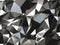 Abstract Lowpoly silver Background. Geometric polygonal background 3D illustration.